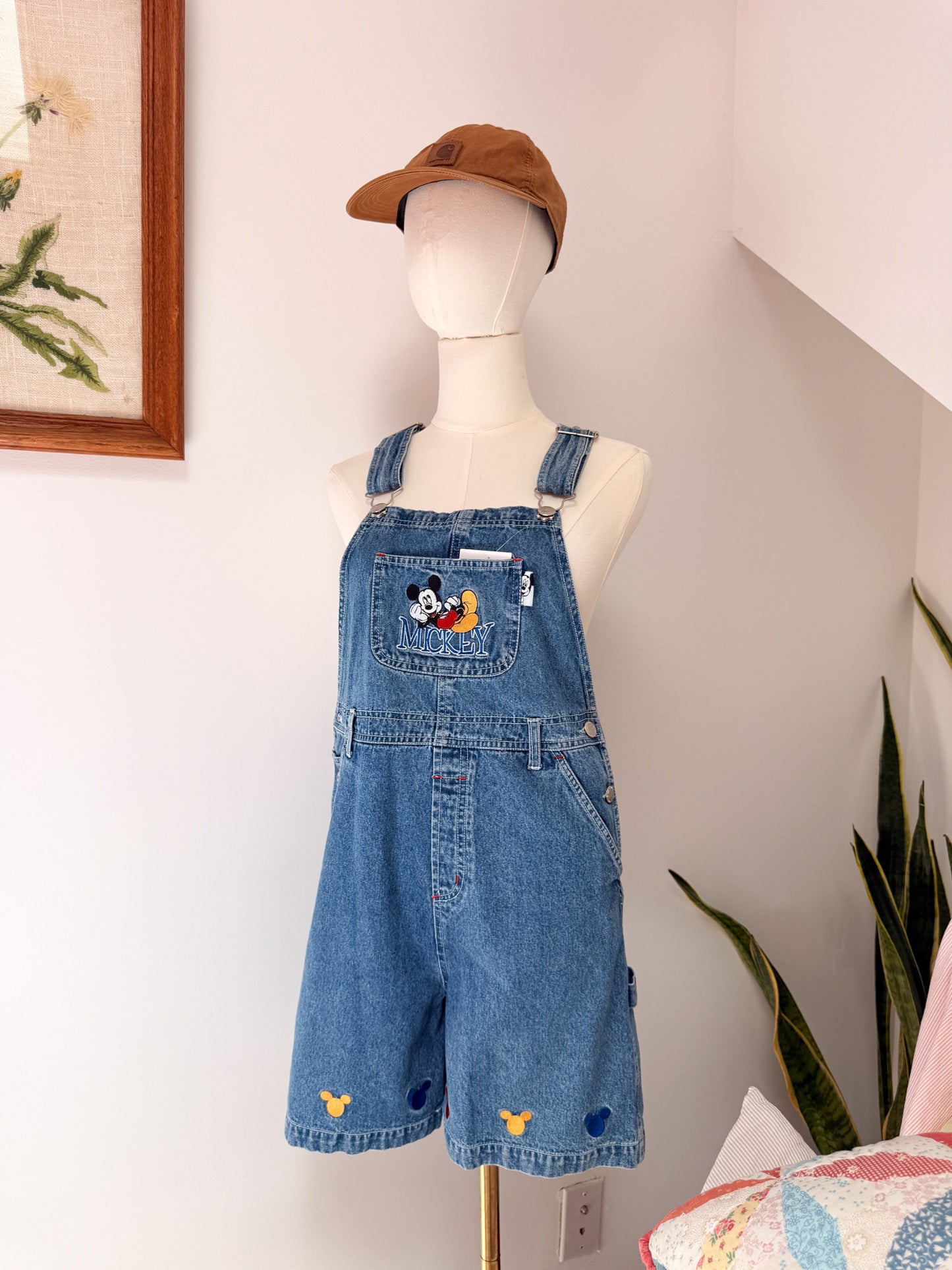 (S/M) Vtg disney overalls