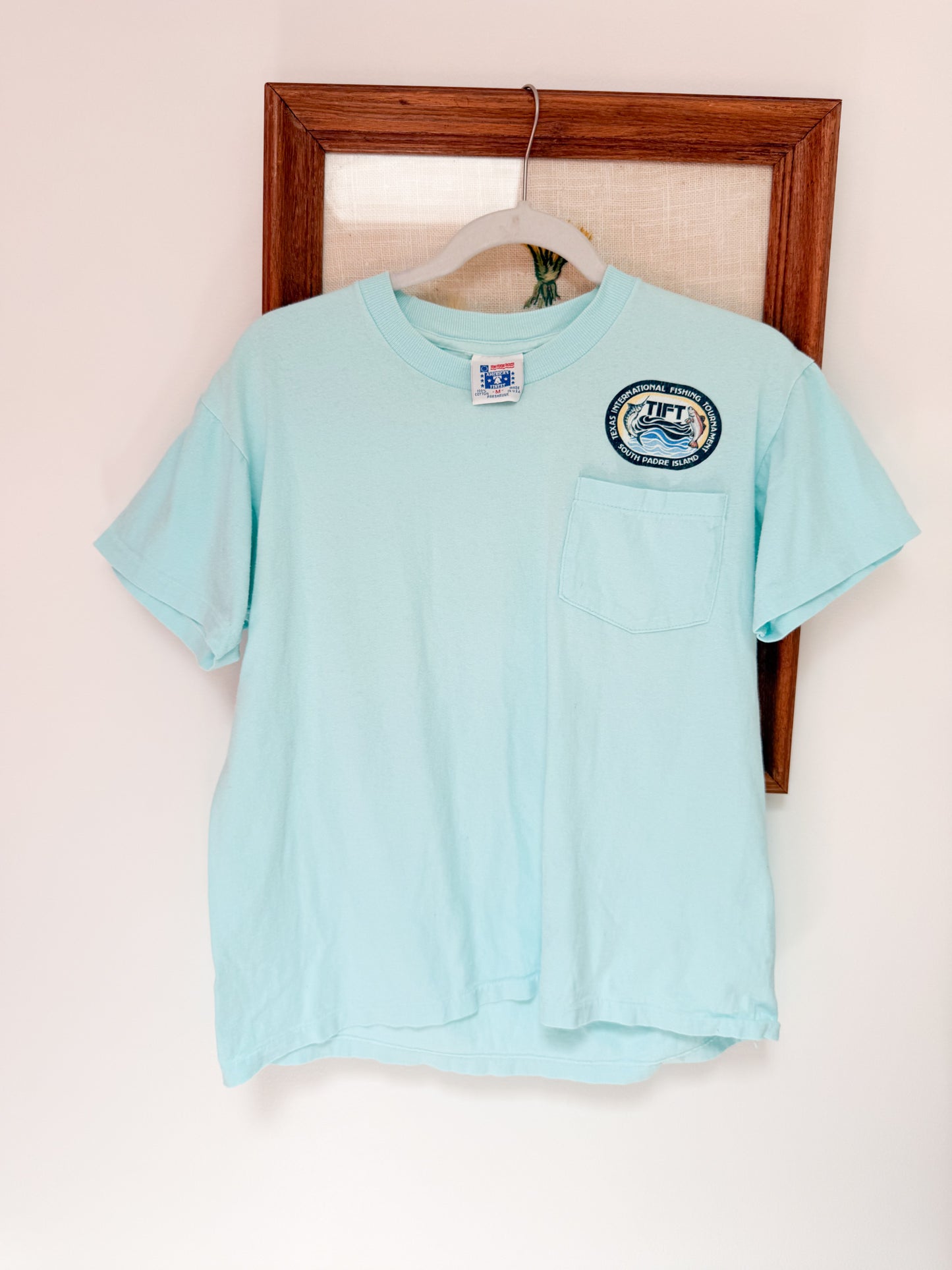 (M) Vtg fishing tee