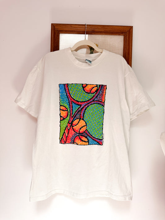 (L) Vtg tennis tee