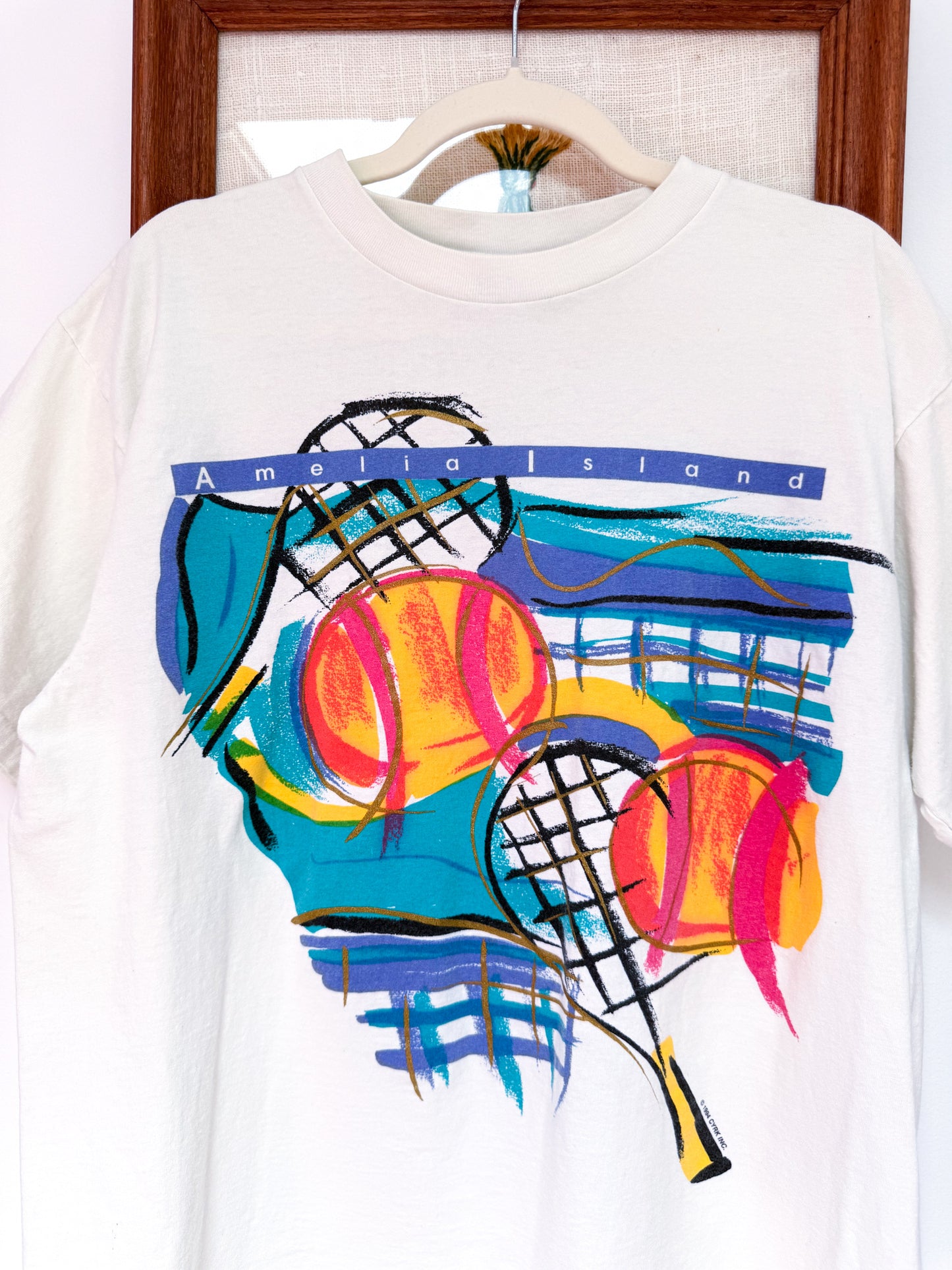 (L) Vtg tennis tee