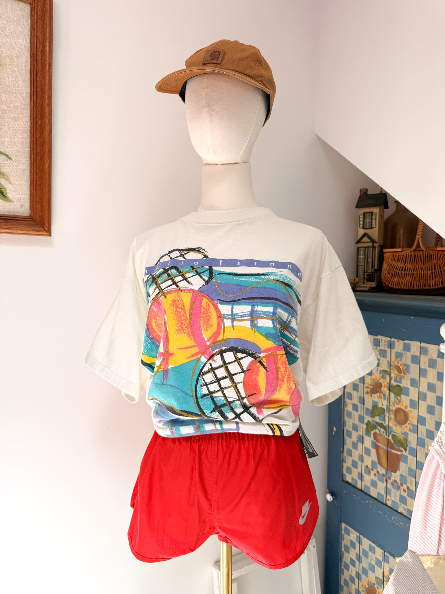 (L) Vtg tennis tee
