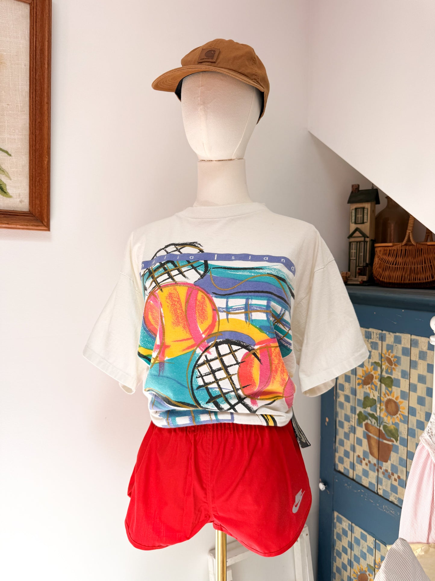 (L) Vtg tenis tee