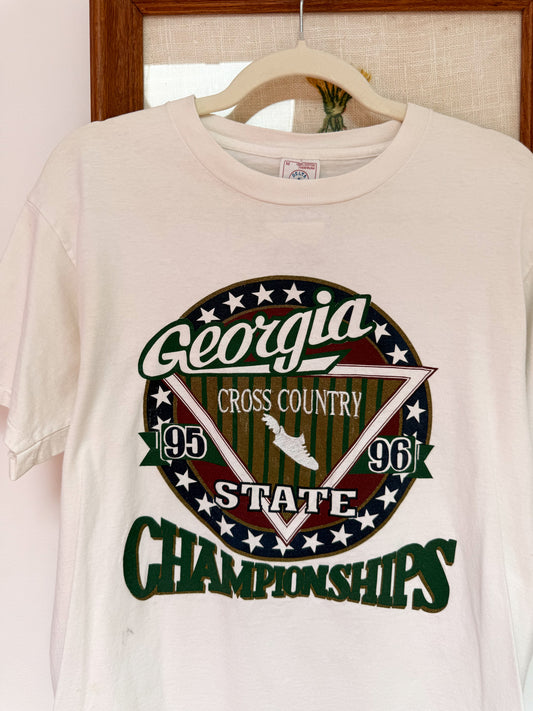 (M) Vtg cross country tee