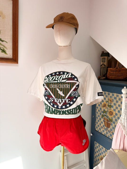 (M) Vtg cross country tee