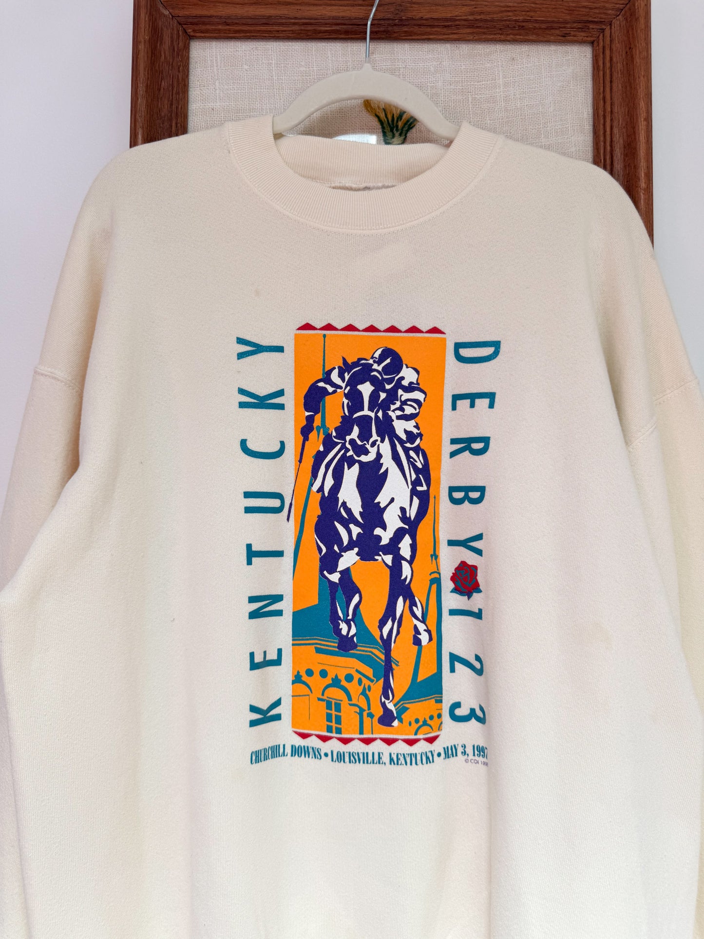 (XL) Vtg kentucky derby crewneck