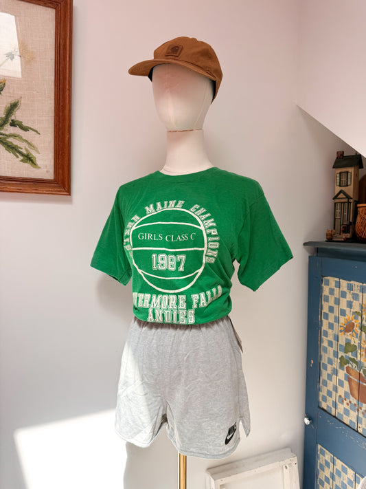 (M) Vtg girls basket ball tee