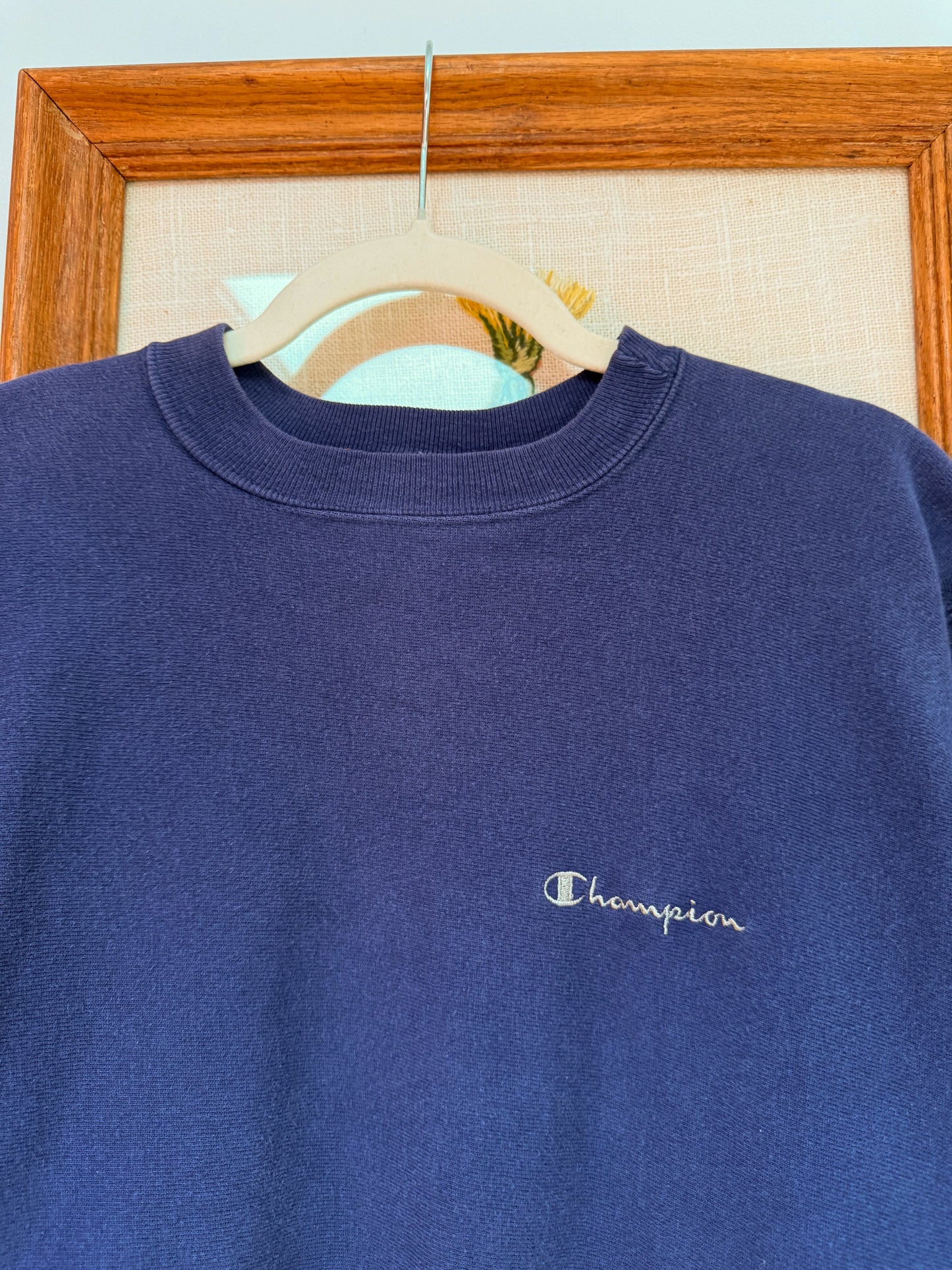 (L) Vtg champion crewneck