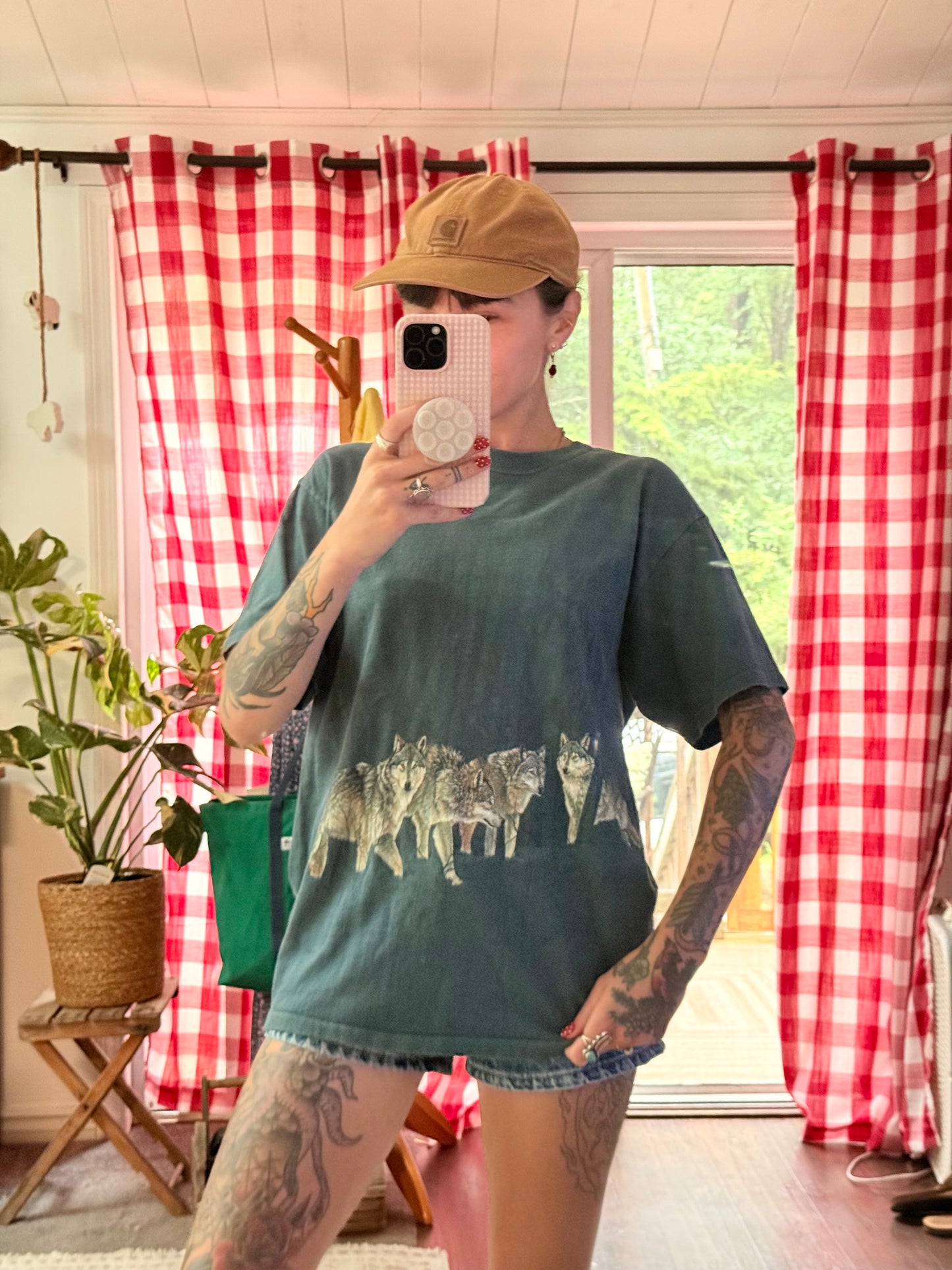 (M) Vtg wolf tee