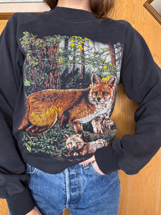 (M) Vtg Red Fox crewneck