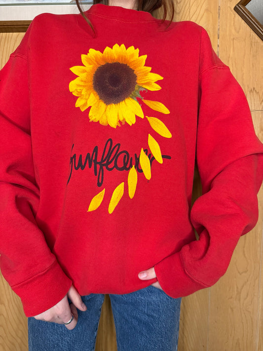(XL) Vtg Sunflower crewneck