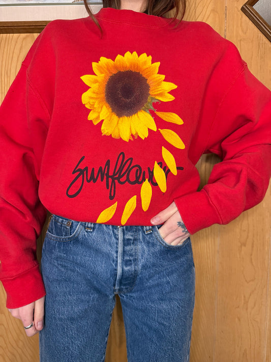 (XL) Vtg Sunflower crewneck