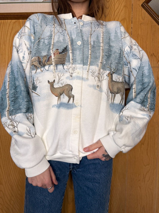 (M/L) Vtg Winter Wonderland crewneck
