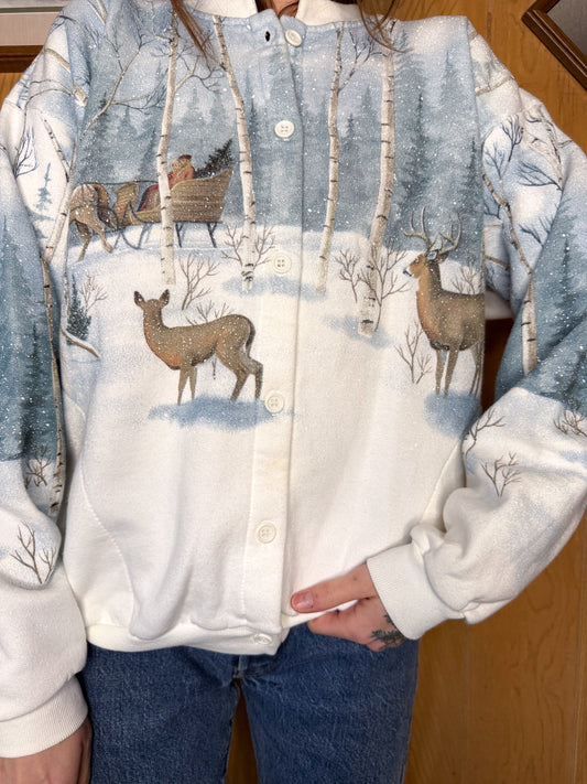 (M/L) Vtg Winter Wonderland crewneck
