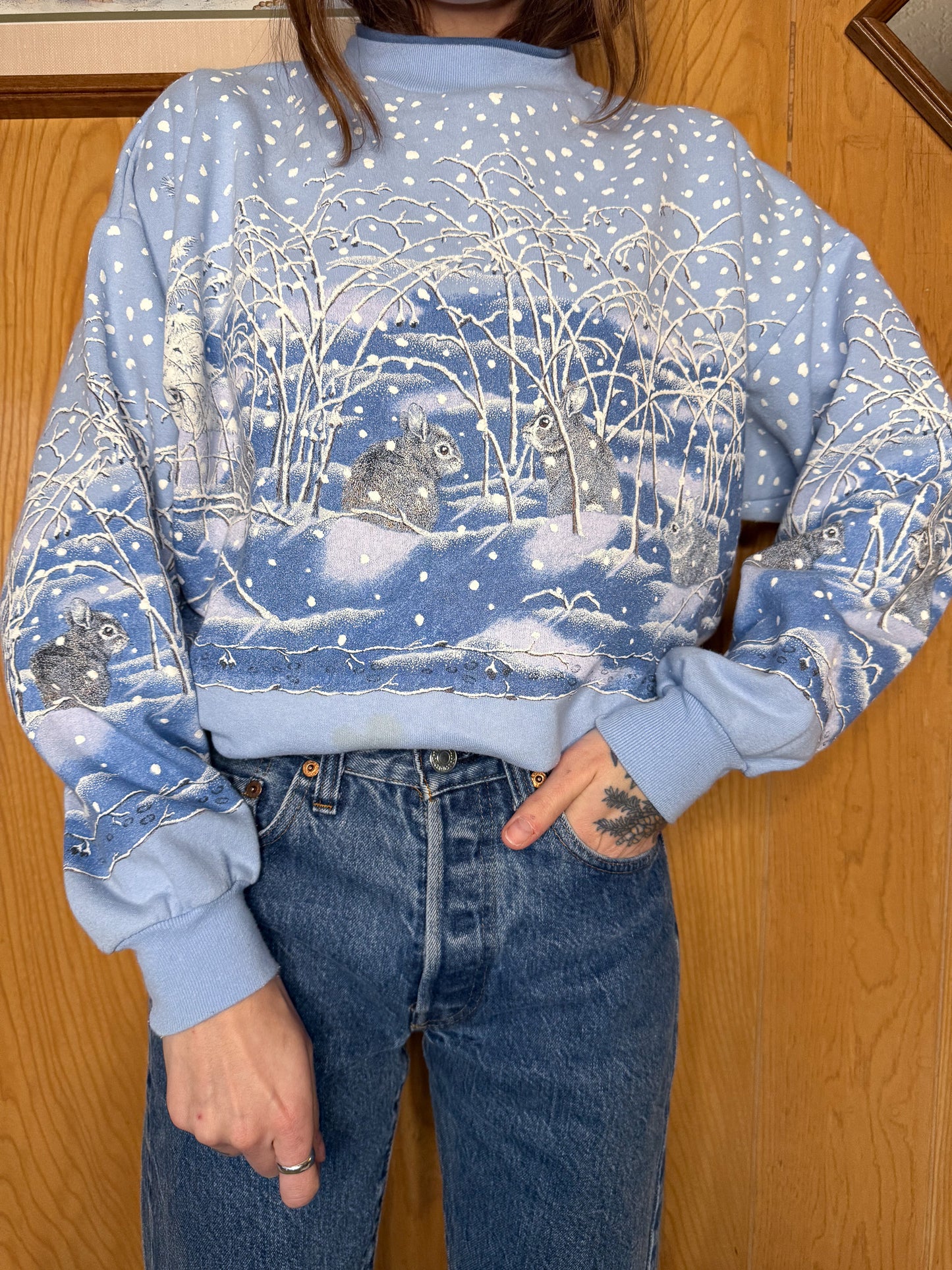 Vtg Winter Wonderland crewneck