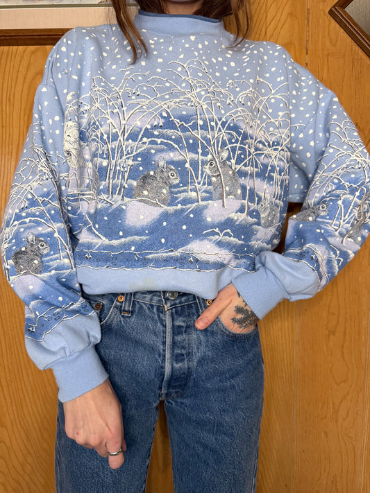Vtg Winter Wonderland crewneck