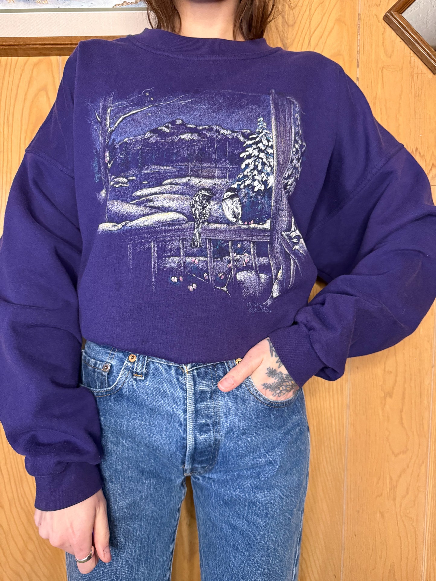 (XL) Vtg Winter Wonderland crewneck