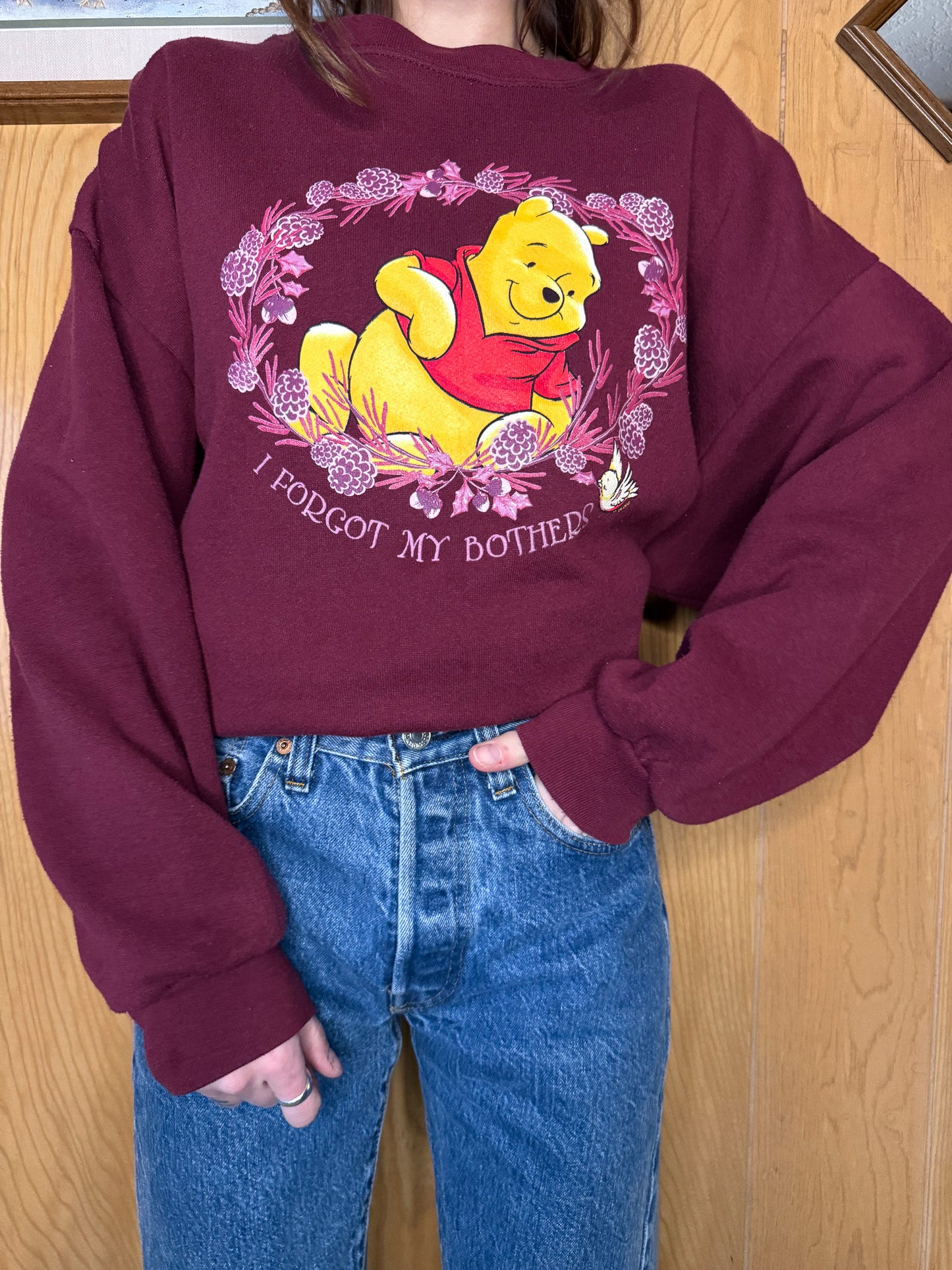 (L/XL) Vtg Winnie the pooh crewneck