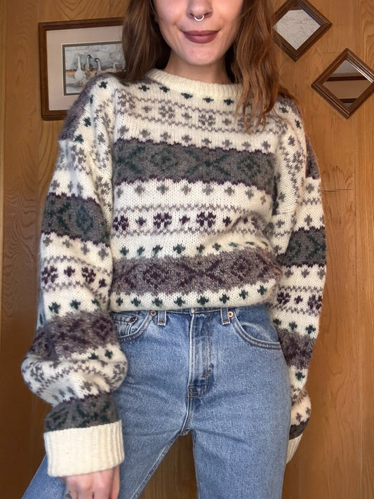 (L) Vtg wool sweater