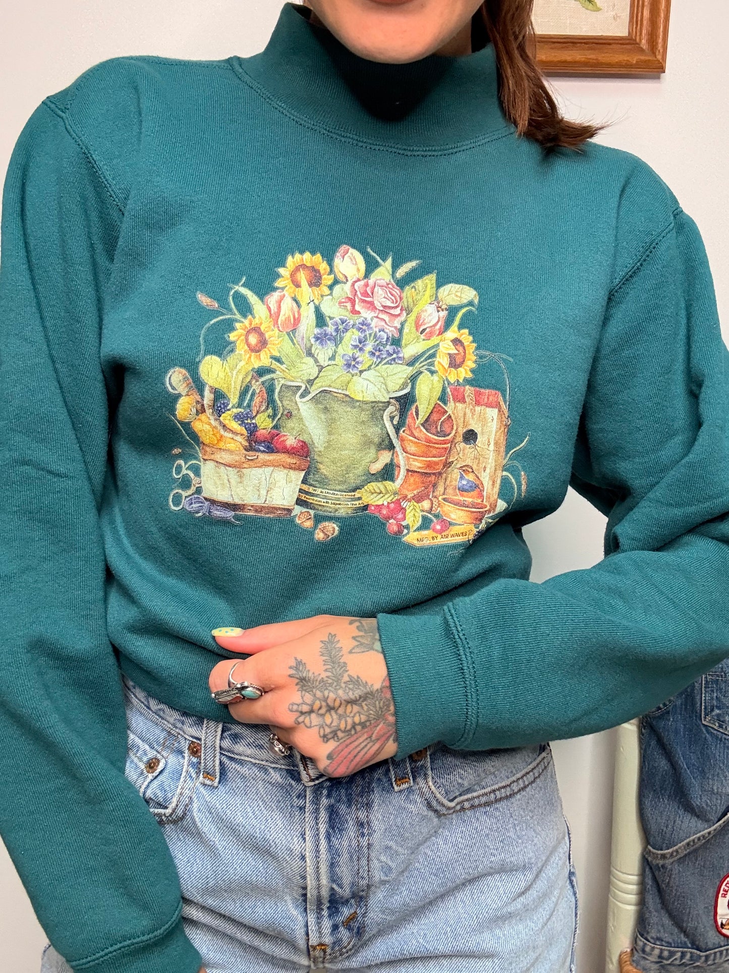 (S) Vtg harvest crewneck