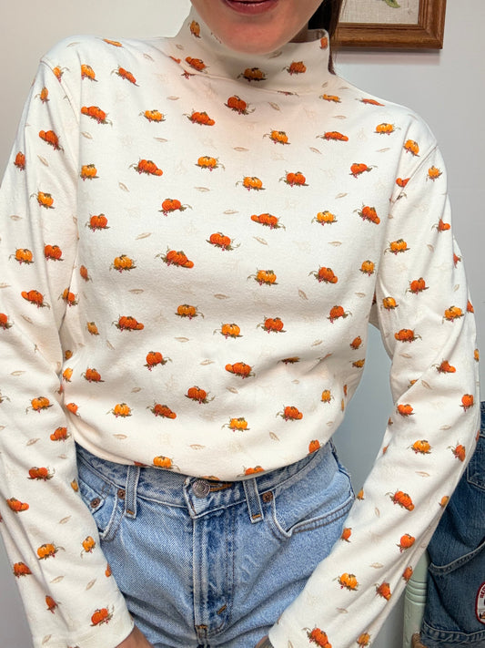 (M) Vtg fall themed turtleneck