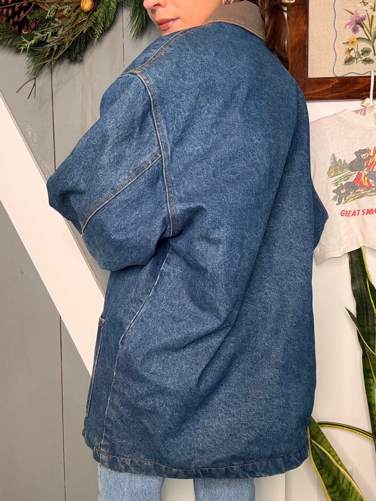 (L) Vtg lined chore coat