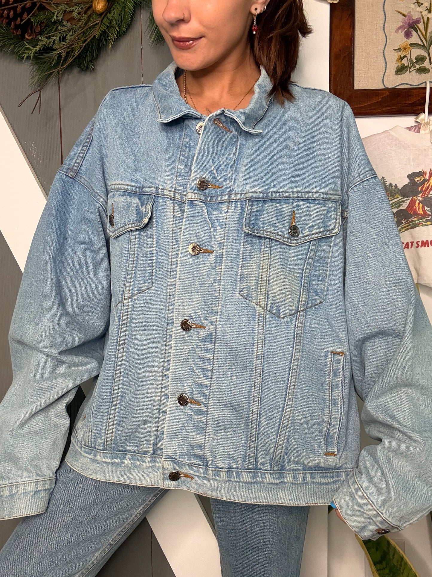 (XL) Vtg trucker demin jacket