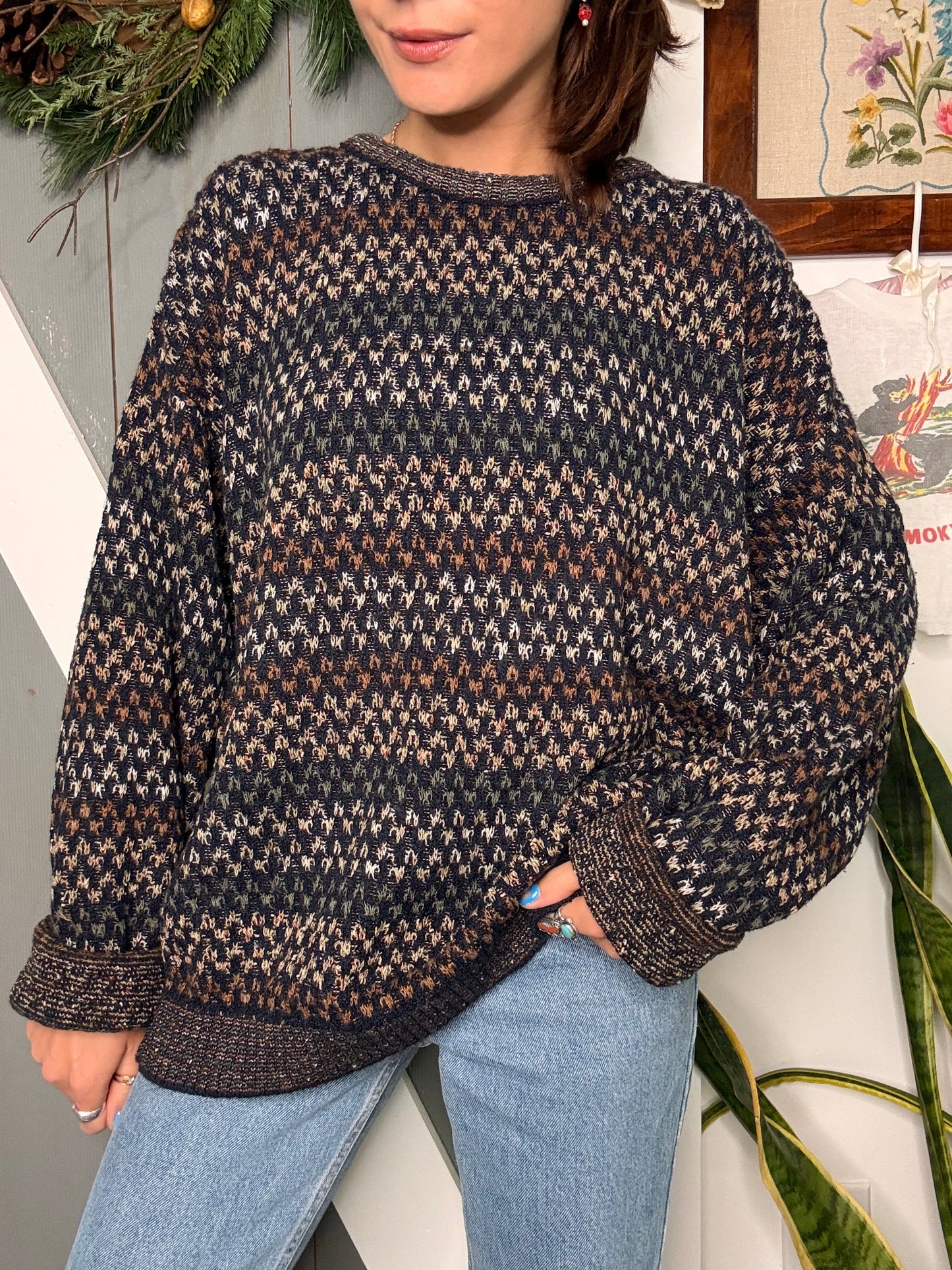 (L/XL) Vtg grandpa sweater
