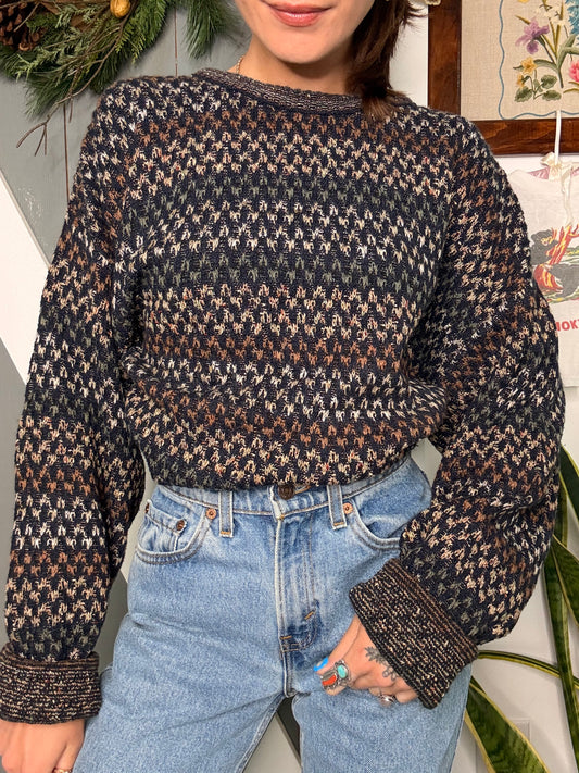 (L/XL) Vtg grandpa sweater
