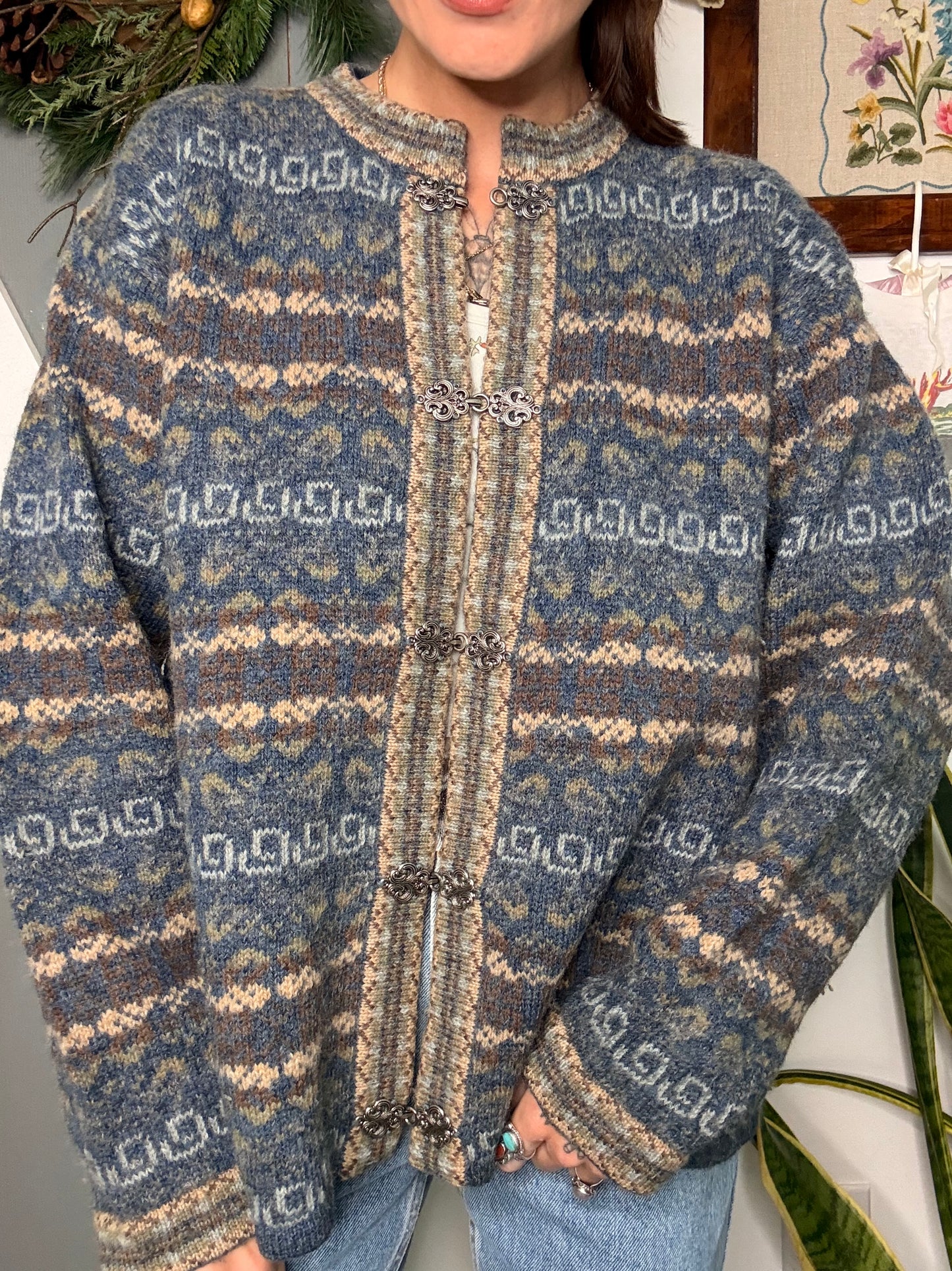 (M/L) Vtg norwegian sweater