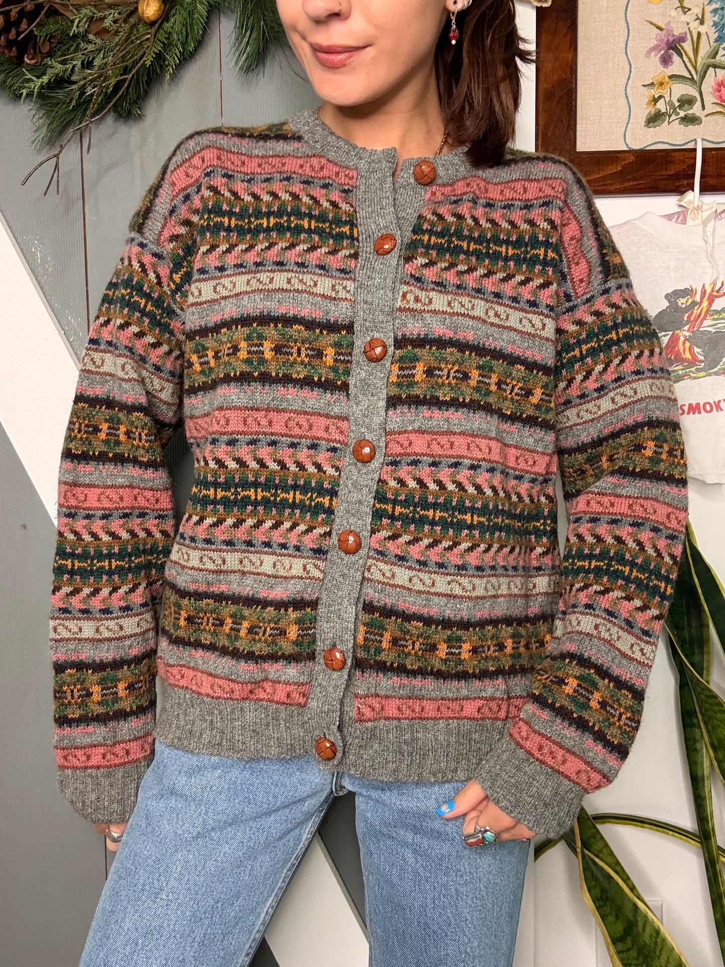 (M/L) Vtg Woolrich cardigan