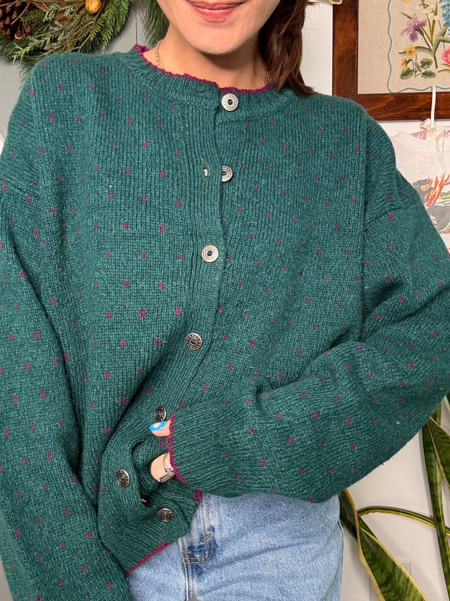 (L) Vtg woolrich cardign