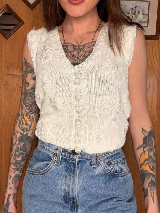 (S) Vtg Erika vest